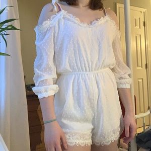 NEW White Sleeved Romper